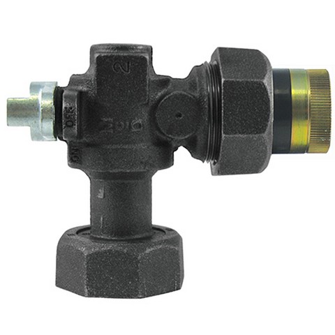 Meter Outlet / Bypass Angle Ball Valves - Swivel Inlet x Insulated Union Outlet