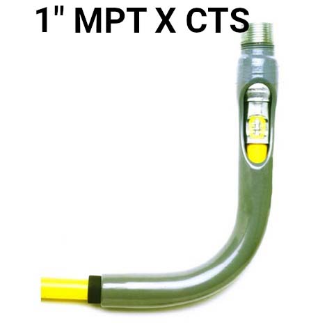 Anodeless Risers - Prebent, 1" MPT x CTS